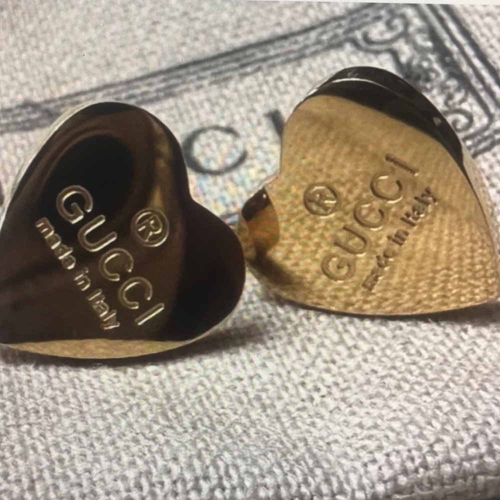 Gucci Trademark heart shaped Earrings